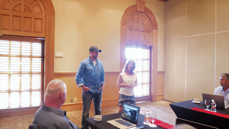 Justin and Brenda Glover teaching live
